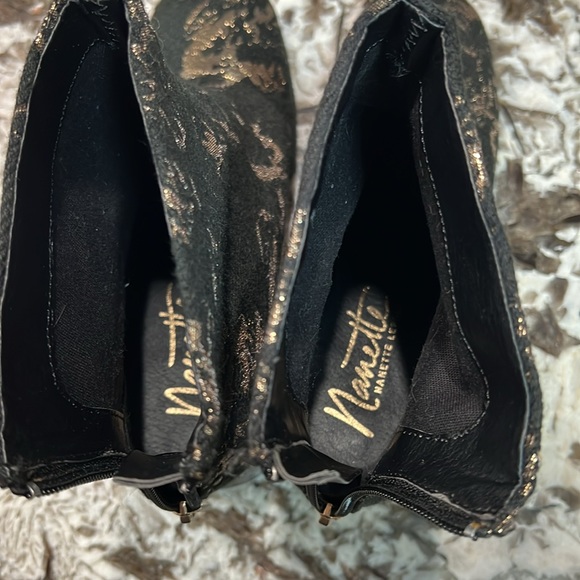 Nanette Lepore fancy textile boots size 7.5 - Picture 13 of 17